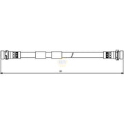 NAPA Brake Hydraulic Hose Line Rear NBH1256