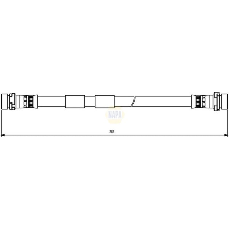 NAPA Brake Hydraulic Hose Line Rear NBH1256
