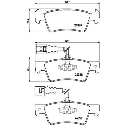 Brembo Rear Brake Discs & Pads fits VW Touareg 2002-2018 3.0 3.2 3.6 4.2 5.0 6.0