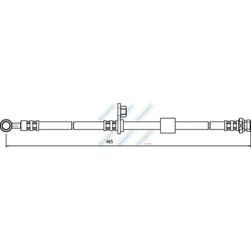 Apec Brake Hydraulic Hose Line Front BHO4184