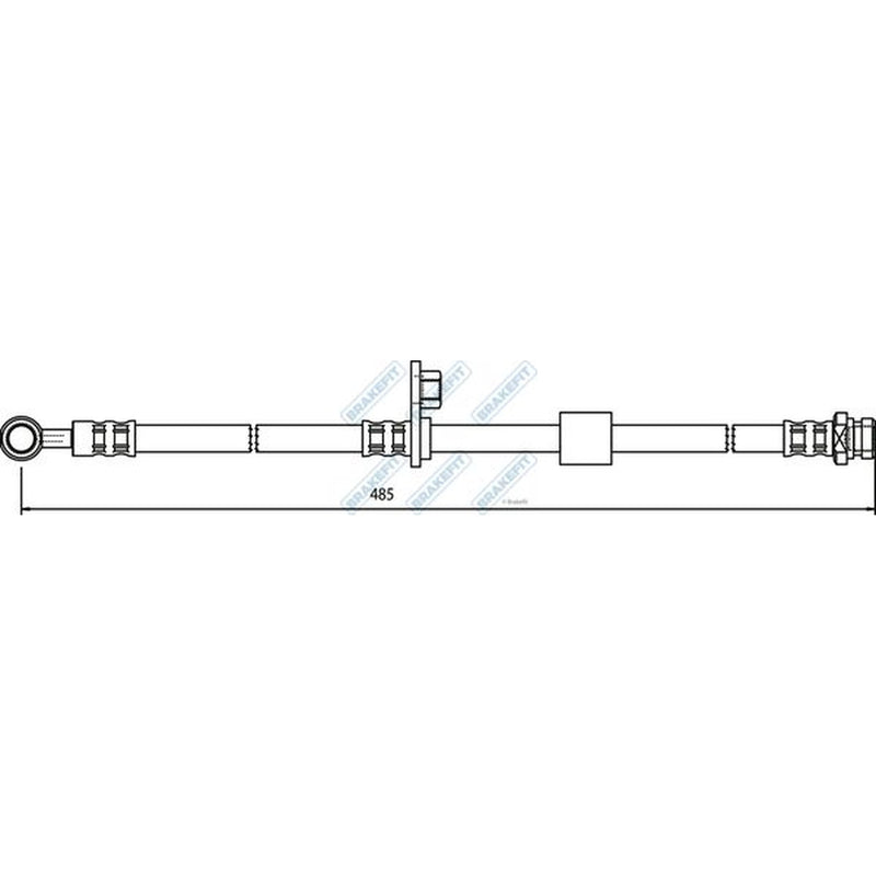 Apec Brake Hydraulic Hose Line Front fits Mitsubishi Colt Czc VI 2006-2009 1.5