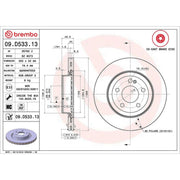 Brembo Front Steel Brake Disc Hub & Rear Steel Brake fits Mercedes-Benz E-Class