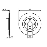 Bosch Front & Rear Brake Discs & Pads fits Mazda 323 F/P 2001-2004 1.6