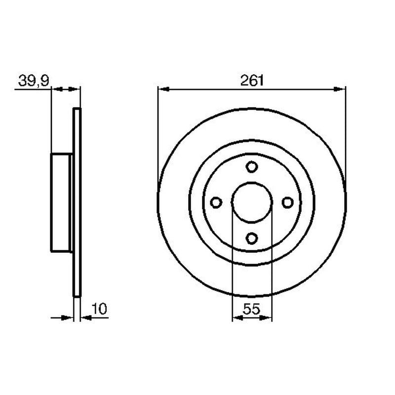 Bosch Front & Rear Brake Discs & Pads fits Mazda 323 F/P 2001-2004 1.6