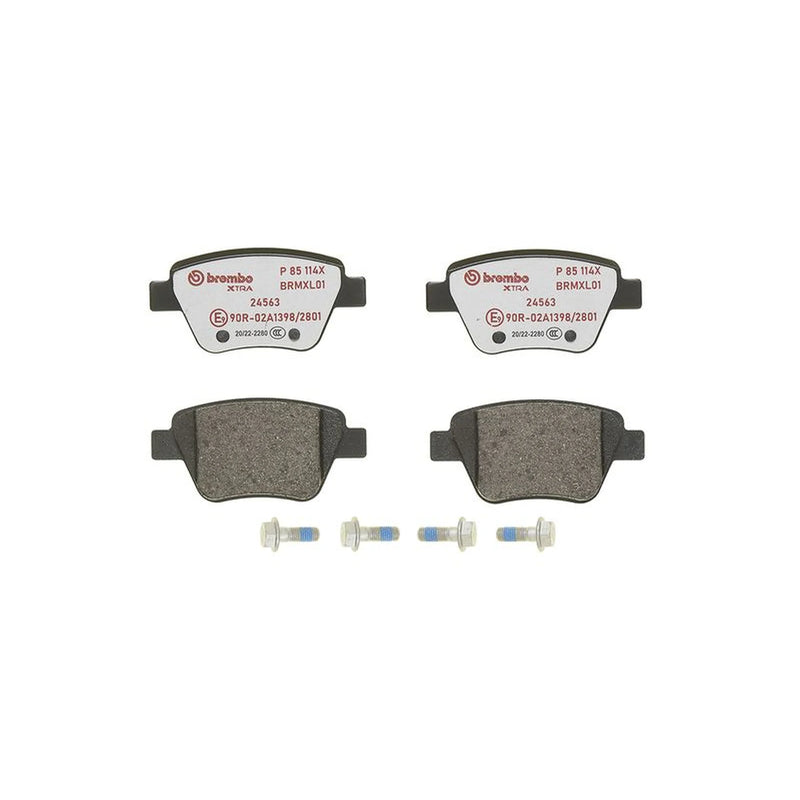 Brembo Xtra Rear Brake Discs & Pads fits Audi A1 2010-2015 1.2 1.4 1.6 2.0