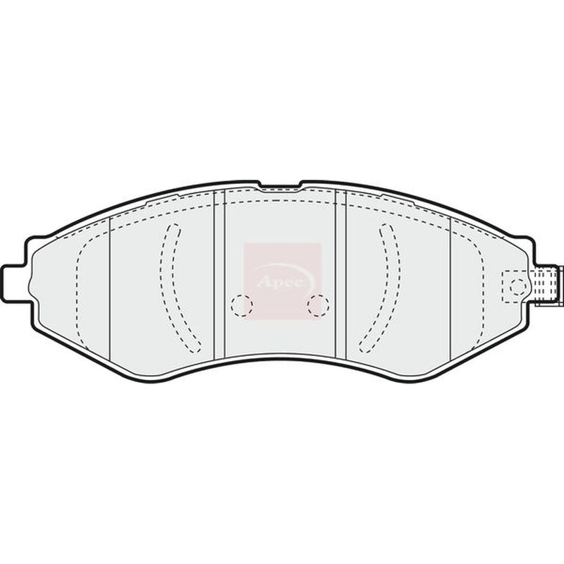 Apec Front Brake Pad Set fits Chevrolet Aveo / Kalos 2005-2013 1.4