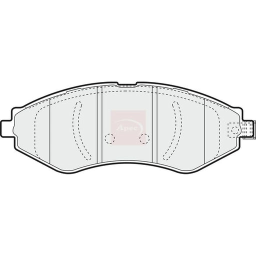 Apec Front Brake Pad Set PAD1347