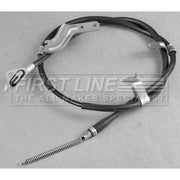 First Line Handbrake Cable Right Rear fits Nissan Micra IV 2010-2020 1.2