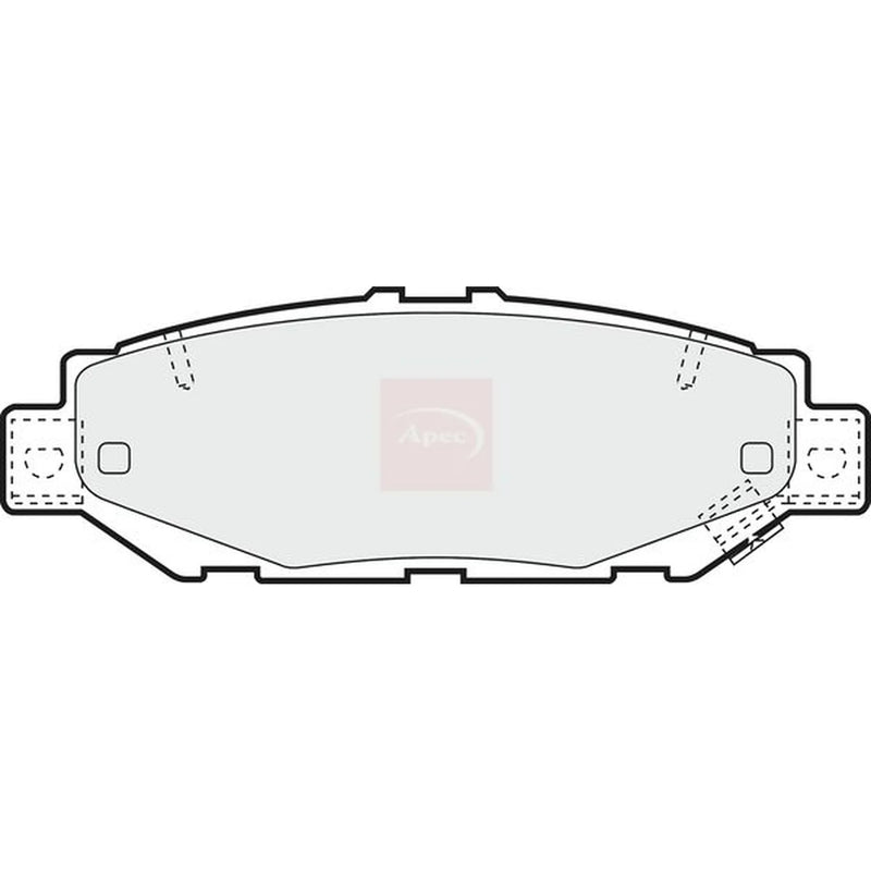 Apec Rear Brake Pad Set PAD1018