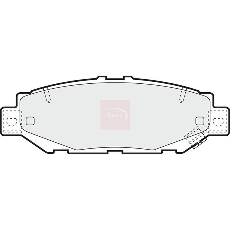 Apec Rear Brake Pad Set fits Lexus Gs 1993-1997