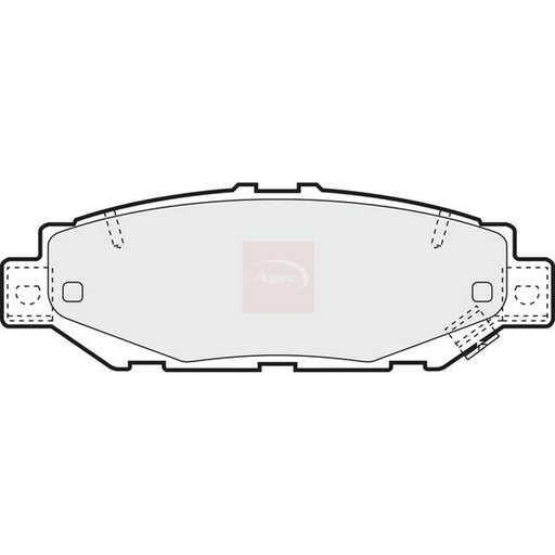 Apec Rear Brake Pad Set fits Lexus Gs 1993-1997