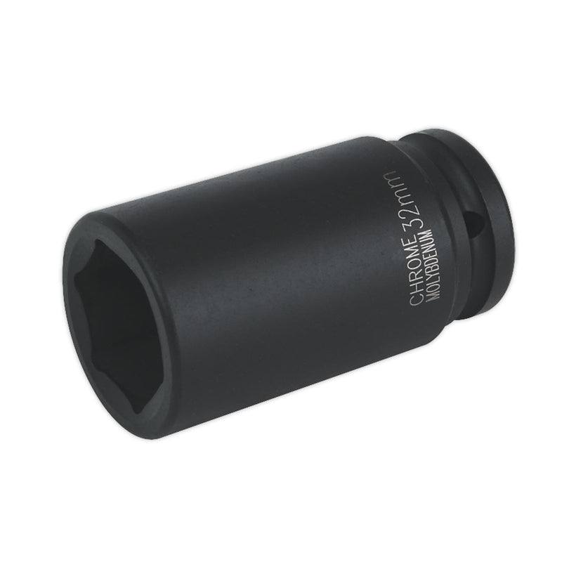 Sealey Impact Socket 32mm Deep 3/4"Sq Drive IS3432D Sealey - Dynamic Drive