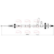 Apec Handbrake Cable Left Rear fits Land Rover Discovery III 2004-2009 2.7 4.4