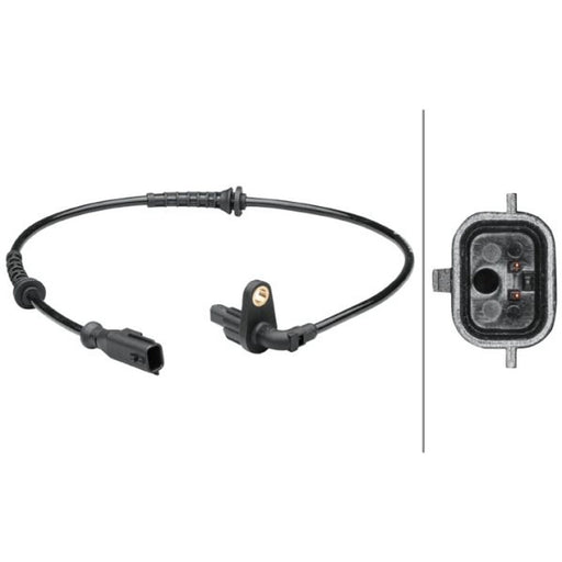 Hella ABS Wheel Speed Sensor Rear fits Dacia Duster 2010-2019