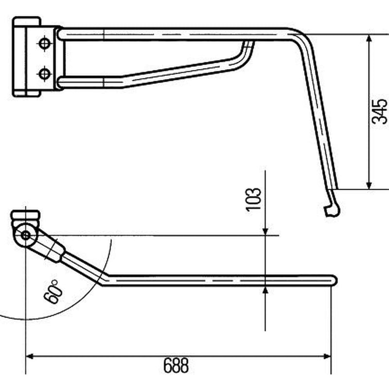 Hella Exterior Mirror Holder Right fits Man F2000 1994-2005