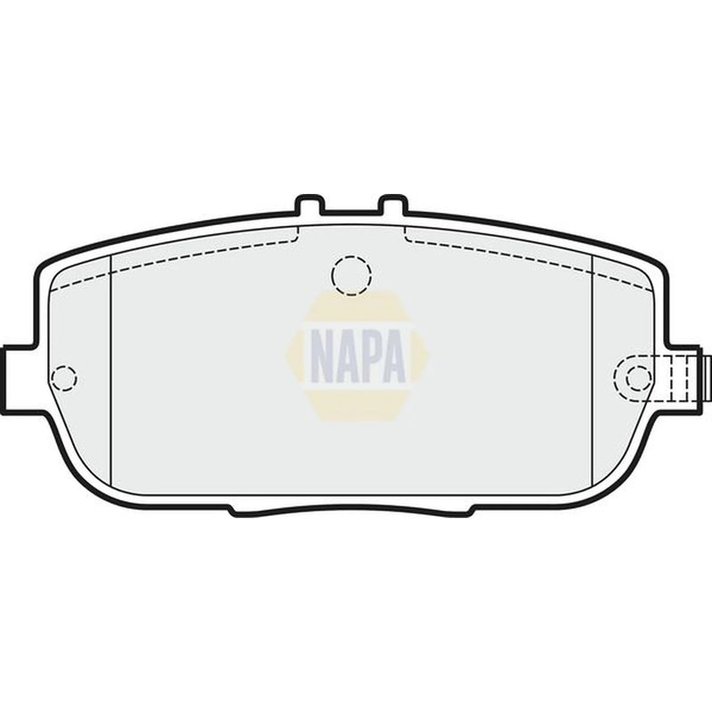 NAPA Rear Brake Pad Set fits Abarth 124 Spider 2016 on 1.4