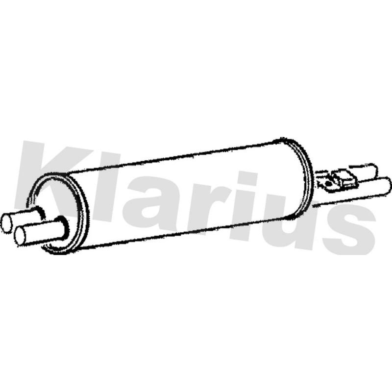 Klarius Box With Tail Pipe Rear fits Mercedes-Benz S-Class 1967-1972