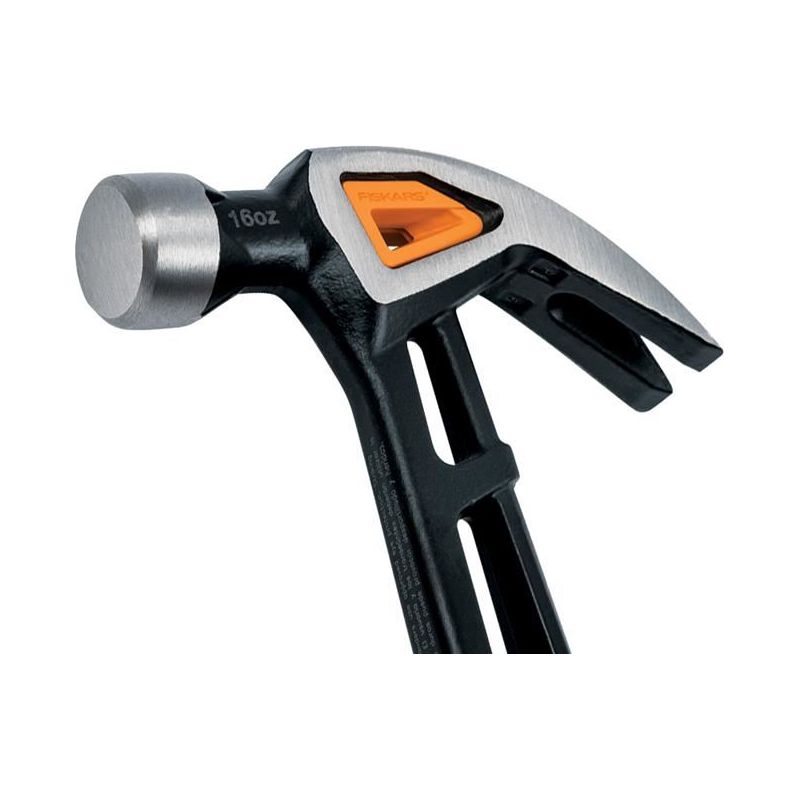Fiskars IsoCore Curved Finishing Hammer 450g (16oz) Fiskars - Dynamic Drive