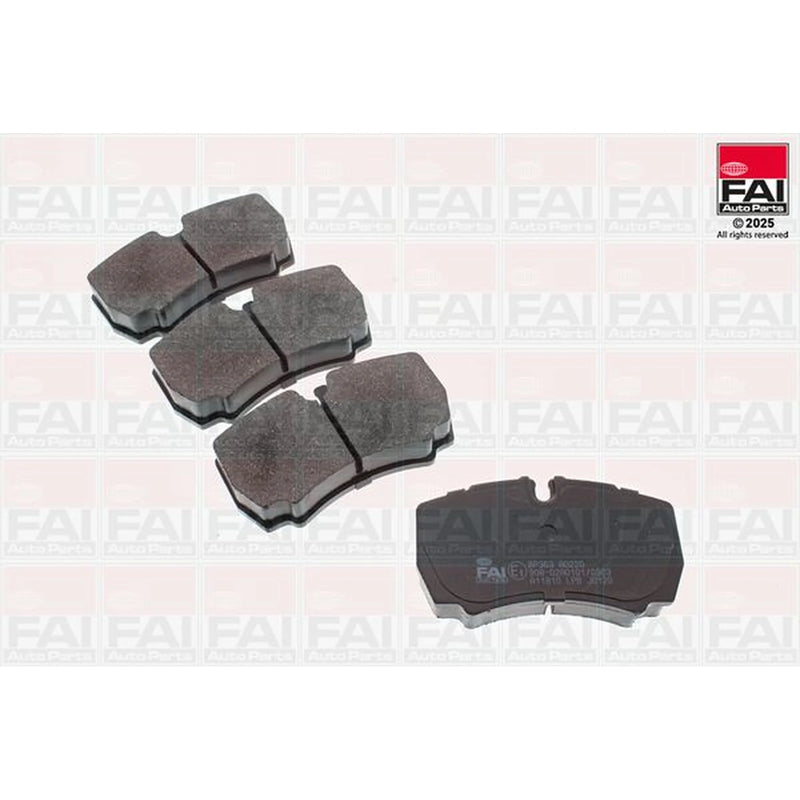 FAI Rear Brake Pad Set fits Iveco Daily III 1999-2007