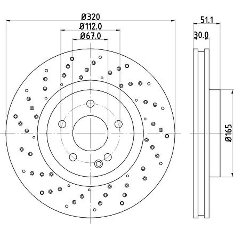 Mintex Front & Rear Brake Discs & Pads fits Mercedes-Benz B-Class Sports Tourer