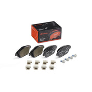 Brembo 4 x Front Brake Pad Set fits Citroën C3 Aircross I 2017-2018 1.2 1.5 1.6