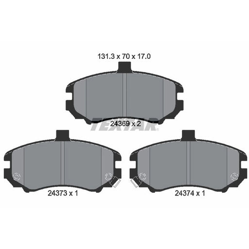 Textar Front Brake Pad Set 2436901