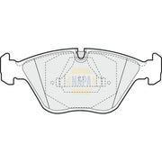 NAPA Front Brake Pad Set fits Audi 100 C3 1984-1990 2.2 2.3