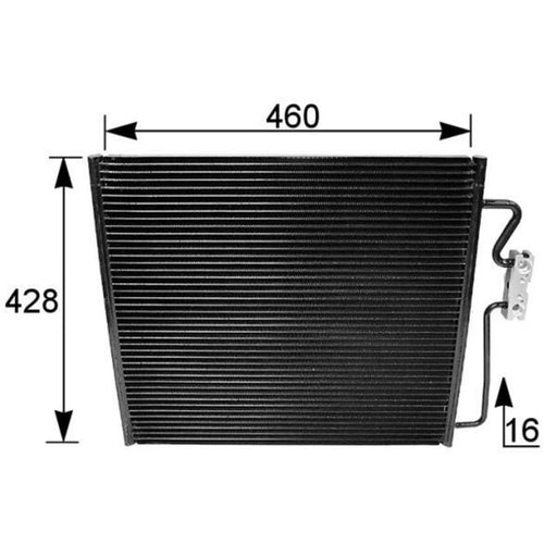 Mahle Air Conditioning Condenser fits BMW 7 1994-2001