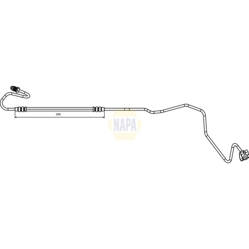 NAPA Brake Hydraulic Hose Line outer NBH1131