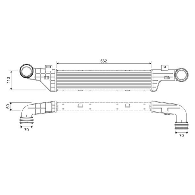 Valeo Intercooler (Charge Air Cooler) 817907