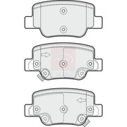 Apec Front & Rear Pads fits Toyota Verso 2009-2018 1.6 1.8 2.0