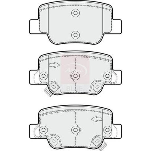 Apec Front & Rear Pads fits Toyota Verso 2009-2018 1.6 1.8 2.0