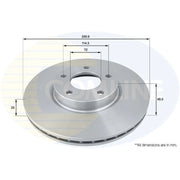 Comline Front & Rear Brake Discs & Pads fits Mazda 3 2003-2014 1.6 2.0 2.2