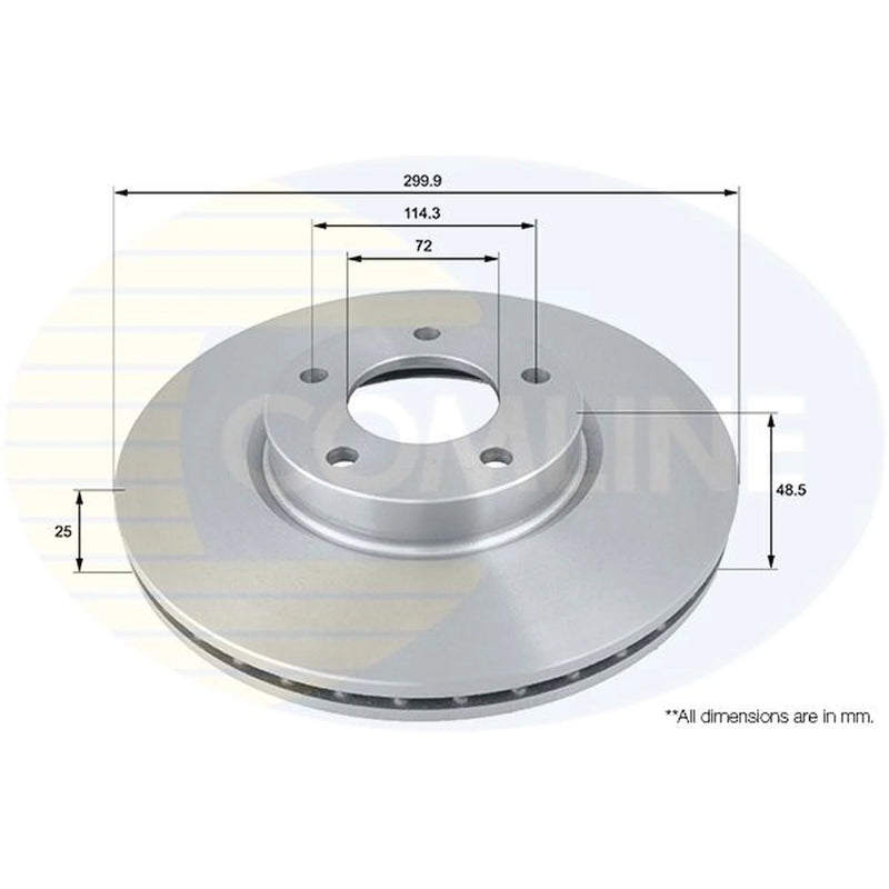 Comline Front & Rear Brake Discs & Pads fits Mazda 3 2003-2014 1.6 2.0 2.2