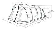 Outwell Phoenix 5 Pole Tent Green 5 Person Outwell - Dynamic Drive