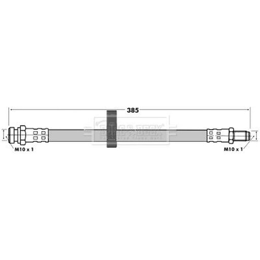 Borg & Beck Brake Hydraulic Hose Line inner BBH6913