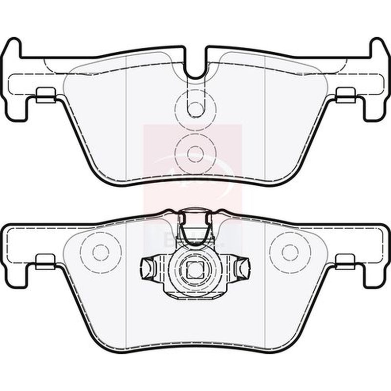 Apec Rear Brake Pad Set fits BMW 1 Sports Hatch 2011-2019