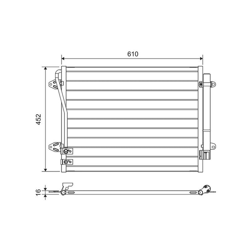 Valeo Air Conditioning Condenser 814039