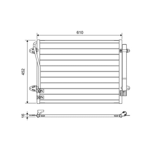 Valeo Air Conditioning Condenser 814039
