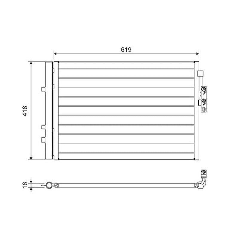 Valeo Air Conditioning Condenser 814387