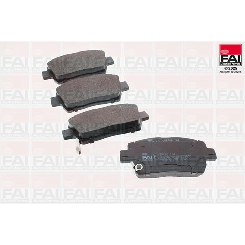 FAI Front Brake Pad Set fits Toyota Bb I 2000-2005 1.5