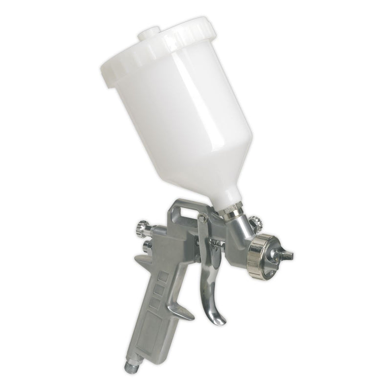 Sealey Gravity Feed Spray Gun 1.8mm Set Up Adjustable Paint Flow Sealey  - Dynamic Drive