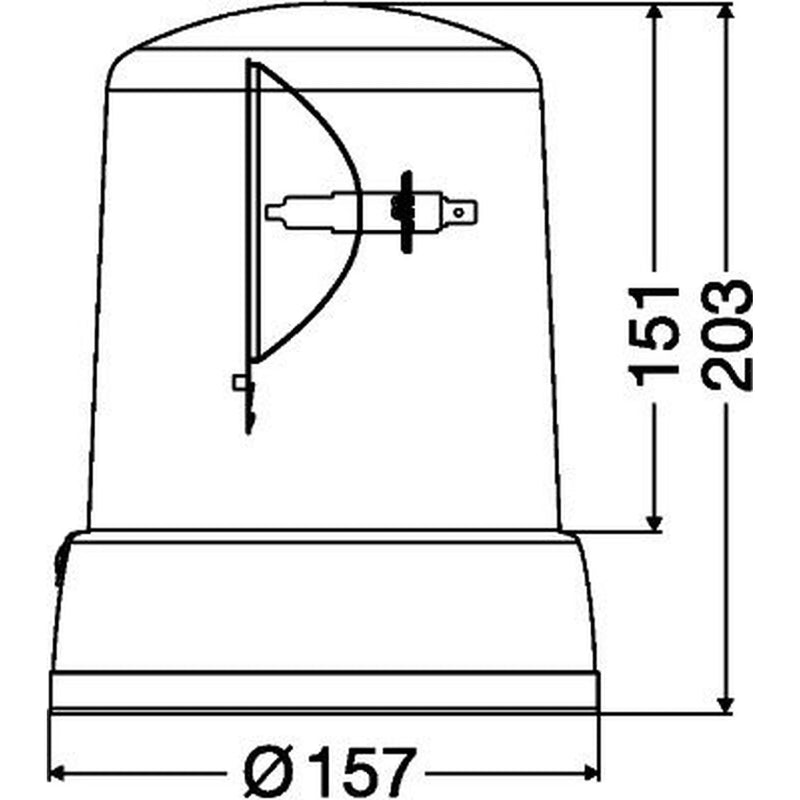 Hella Rotating Beacon Wide High