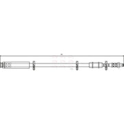 Apec Brake Hydraulic Hose Line Front fits Citroën C25 1981-1994 1.8 2.0 2.5
