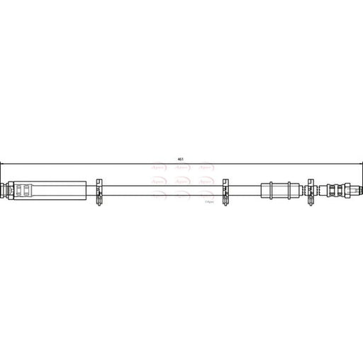 Apec Brake Hydraulic Hose Line Upper HOS3064