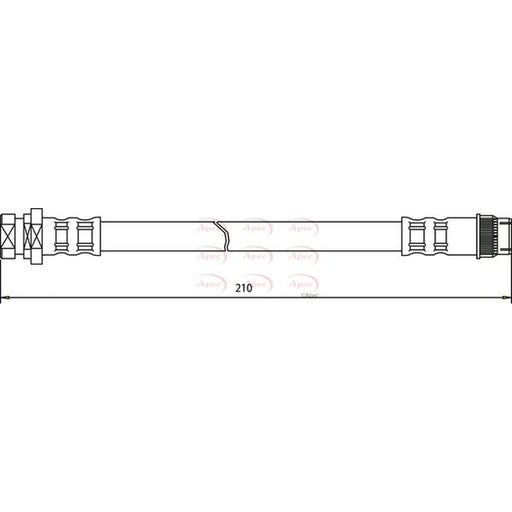 Apec Brake Hydraulic Hose Line inner HOS3469