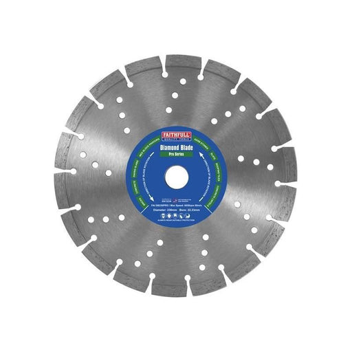Faithfull Professional Diamond Blade 230 x 22mm Faithfull - Dynamic Drive