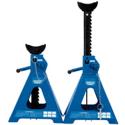 Draper Pair of Pneumatic Rise Ratcheting Axle Stands, 5 Tonne 01814 Draper - Dynamic Drive