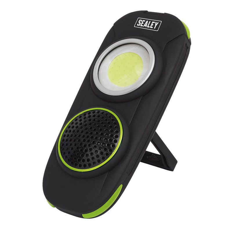Sealey Rechargeable Torch with Wireless Speaker 10W COB LED Display Box of 10 Sealey - Dynamic Drive