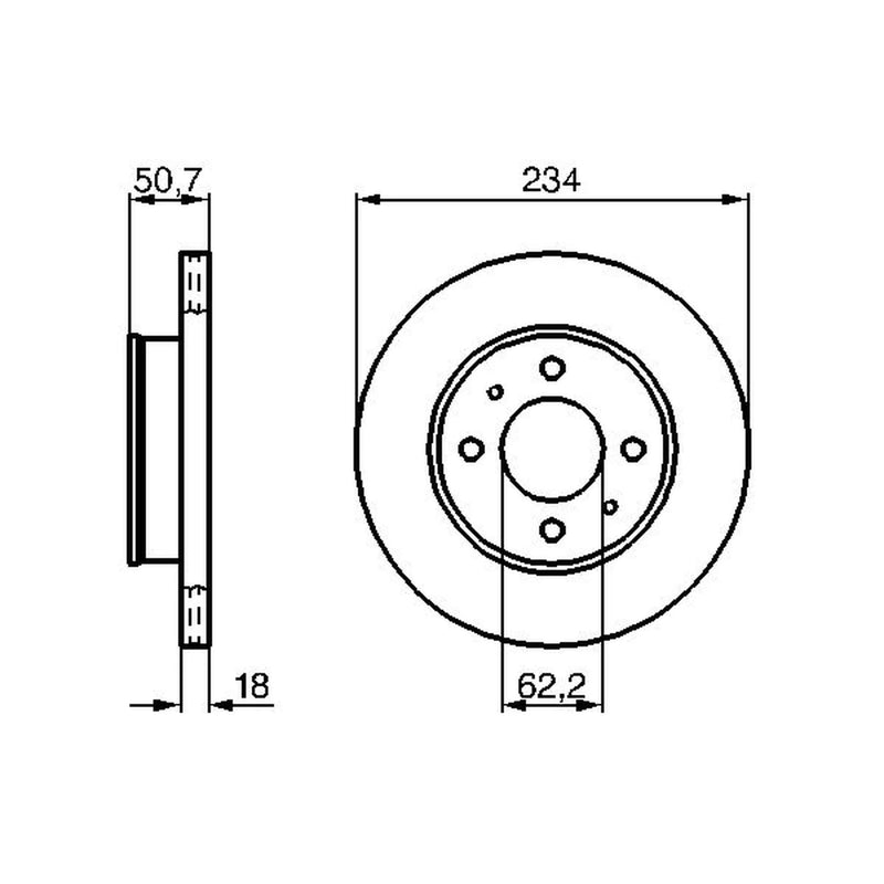 Bosch Front Brake Discs & Pads fits Hyundai Amica / Atoz 2001-2010 1.0 1.1